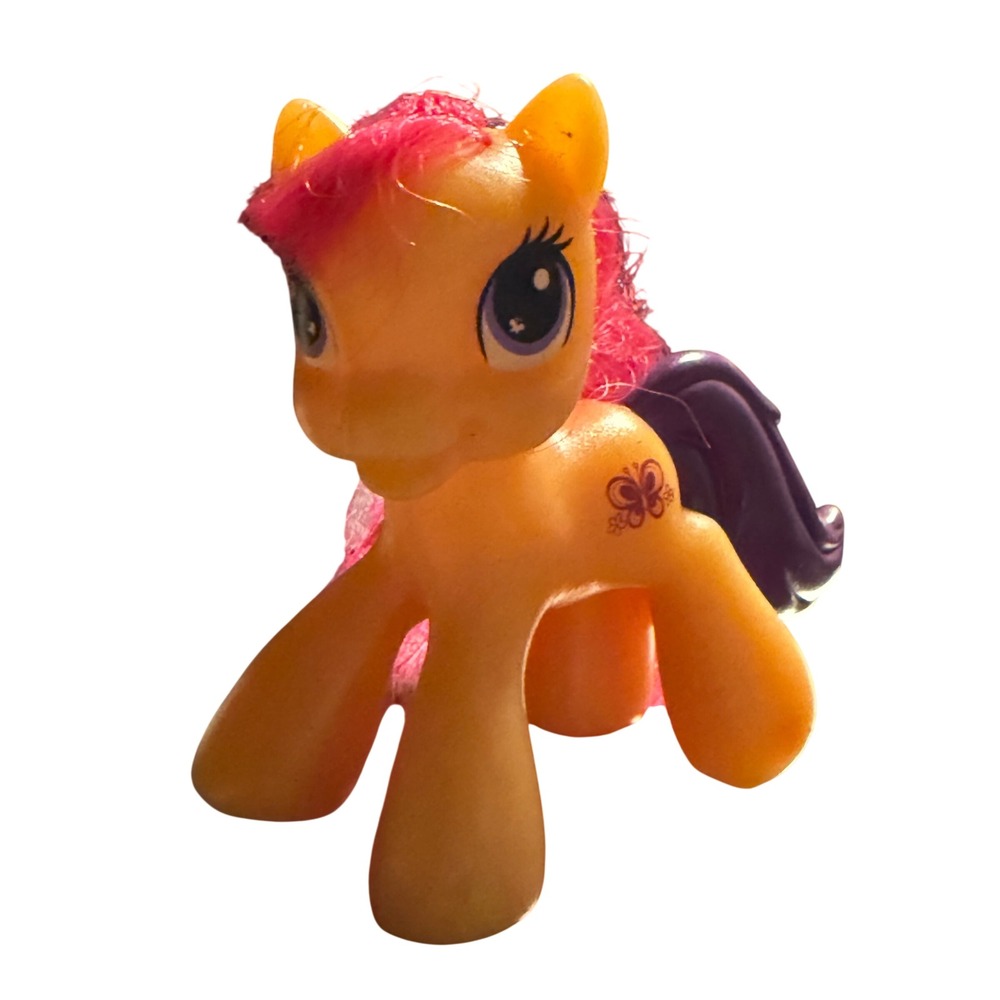 My Little Pony G3 Scootaloo Orange Pink Hair Butterfly Cutie‎ Mark Figure
